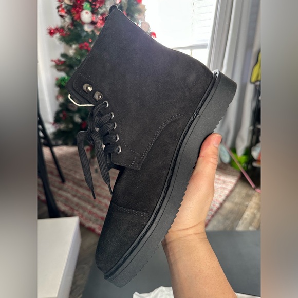 NWB Stefano bonfiglioli Men’s Black Suede Leather Ankle Boots made in Italy 40 - Picture 5 of 14